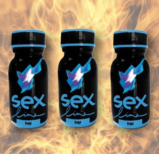 Poppers sexline bleu