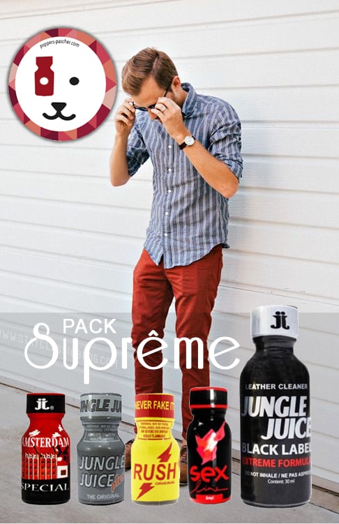 Poppers-pascher vous propose d'acheter ce pack, livraison rapide! l'achat poppers suprême pack un beau cocktail