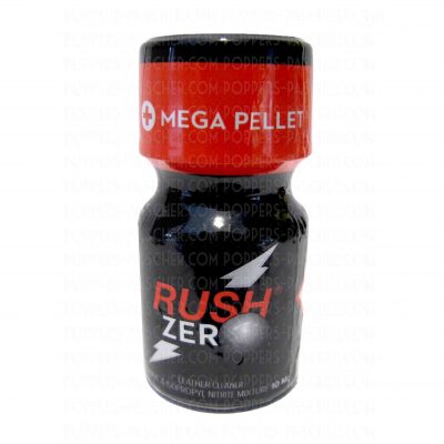 Flacon de poppers Rush avec bille en vente dans votre boutique de nitrite a base d'amyle