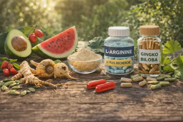 aliments et compléments naturels pour booster la libido masculine maca ginseng arginine ginkgo