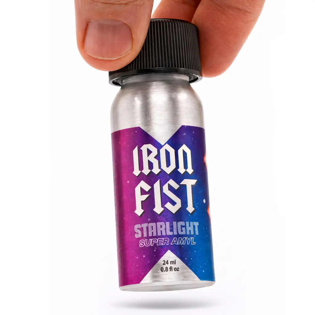 Avis poppers Iron Fist Starlight Super Amyl 24 ml – test du flacon aluminium Iron Fist
