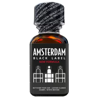 flacon de amsterdam black label poppers de 25 ml