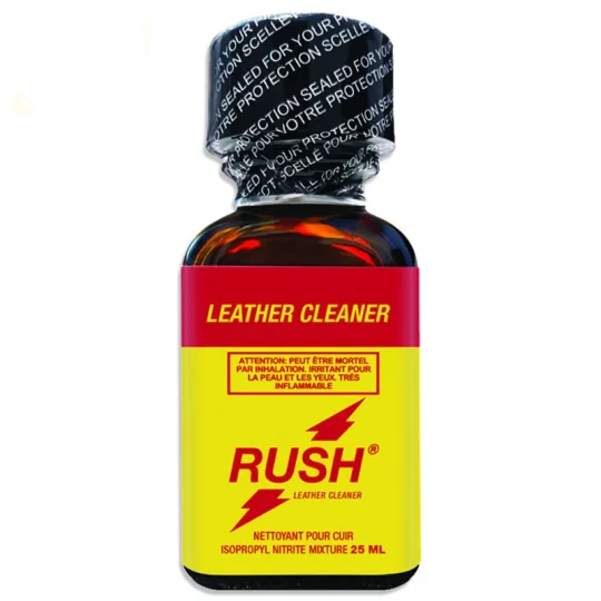 poppers rush 25 ml au nitrite de propyle jaune original
