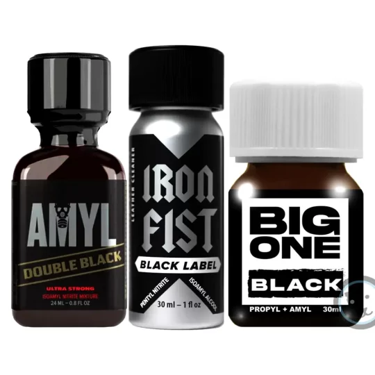 flacon de poppers triple black