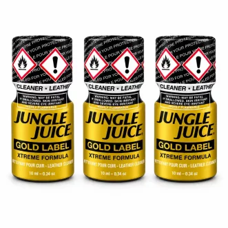 3 flacons de poppers jungle juice gold label