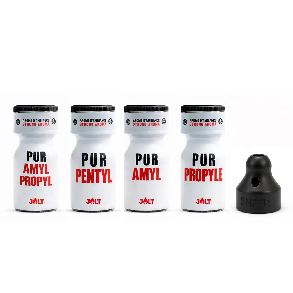 pack de poppers jolt pur avec son bouchon inhalateur