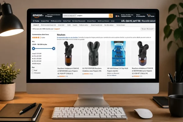 impossible de trouver du poppers sur amazon