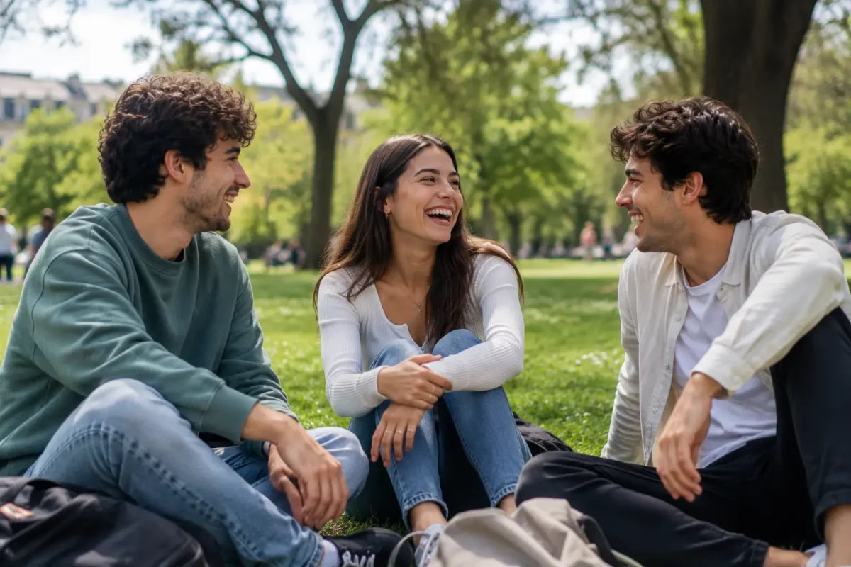 3 personnes qui parle de candaulisme