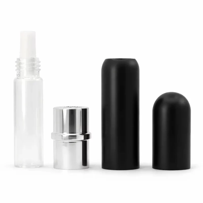 inhalateur poppers snffr xtrm demonte avec coton flacon embout aluminium et capuchon noir