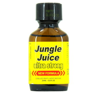 Poppers Jungle Juice Ultra Strong 24 ml est a base de nitrite de pentyle