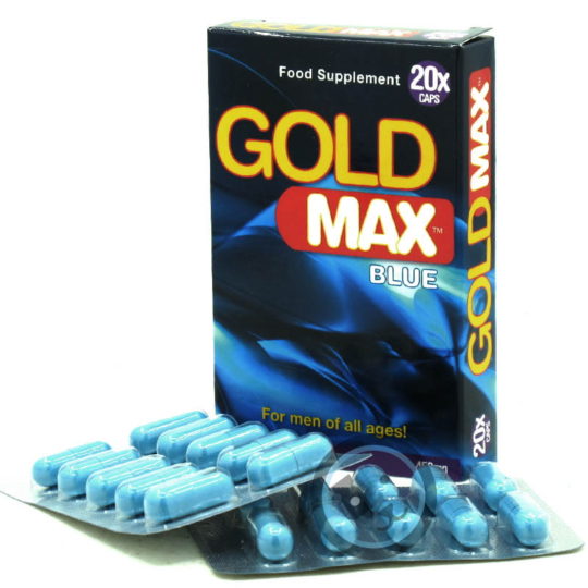 stimulant pour homme gold max bleu