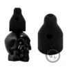 poppers skull tete de mort black avec bouchon snffr