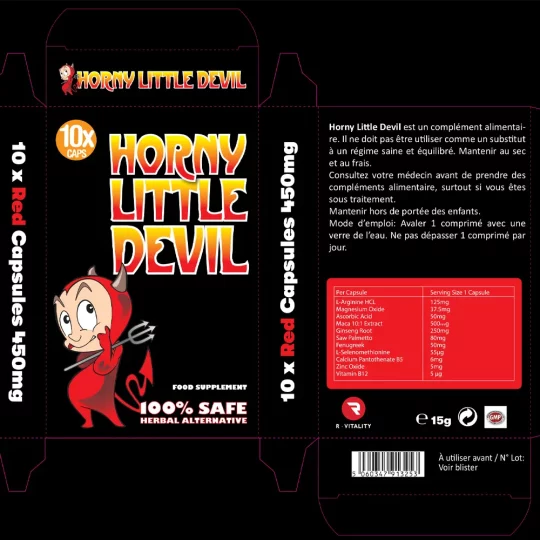 liste ingredient composition du complement alimentaire Horny Little Devil