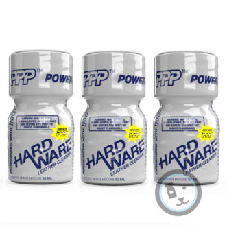 3 flacons de poppers hard ware de 10 ml gris