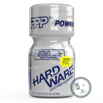 flacon de poppers hard ware de 10 ml gris