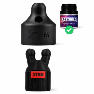 Bouchon inhalateur SNFFR Xtrem pour Poppers Bazooka accessoire noir sécurisé effet renforcé