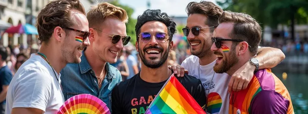 homme a la gay pride