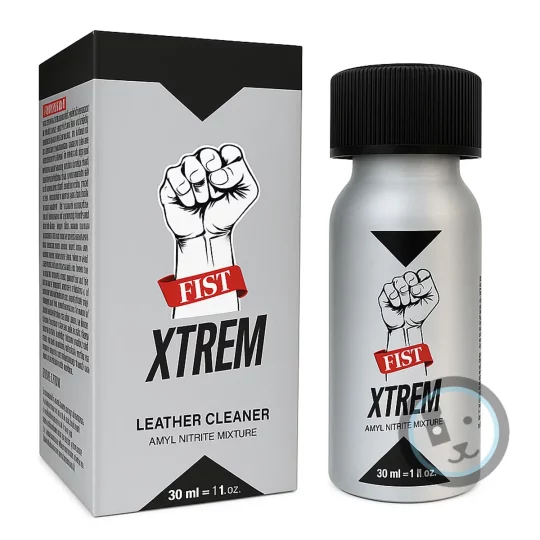 poppers fist xtrem amyle de chez funline et son flacon en aluminium