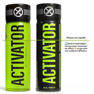 coffret de poppers activator avec son bouchon inhalateur