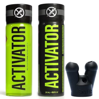 coffret de poppers activator avec son bouchon inhalateur