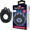 Cockring Crazy Bull Habert Modèle 13 en silicone noir réglable diamètre intérieur 35 mm