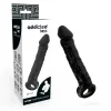 gaine et manchon pour penis noir de 20 cm