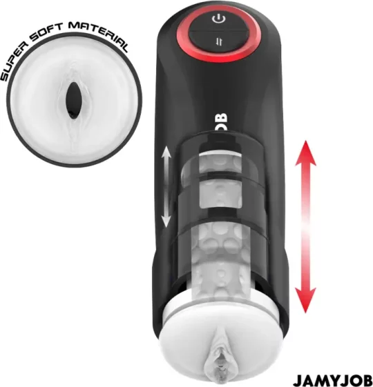 masturbateur va et vient automatique chauffant
