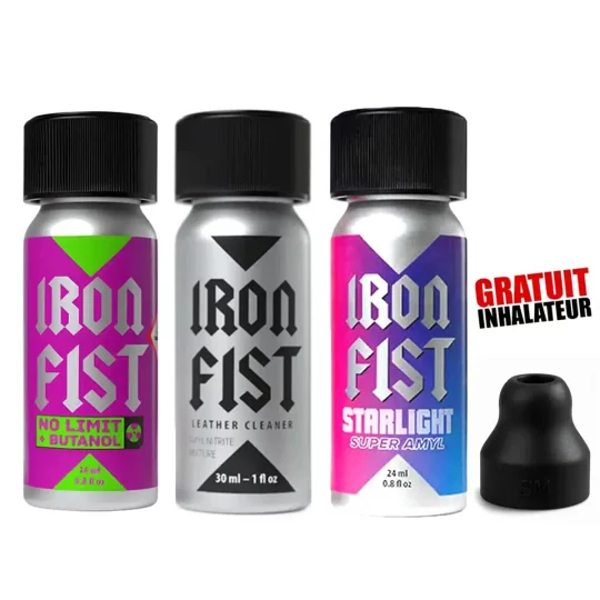 pack de 3 poppers iron fist