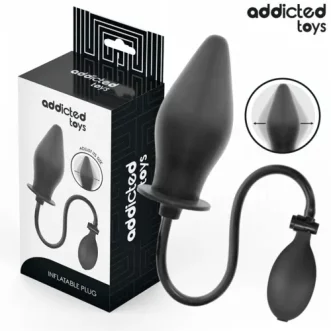 Plug Anal Gonflable Addicted Toys Modèle 1 silicone ultra doux avec poire de gonflage réglable