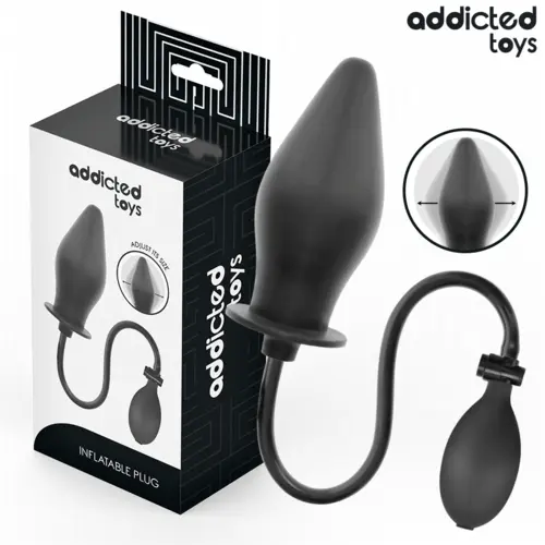 Plug Anal Gonflable Addicted Toys Modèle 1 silicone ultra doux avec poire de gonflage réglable