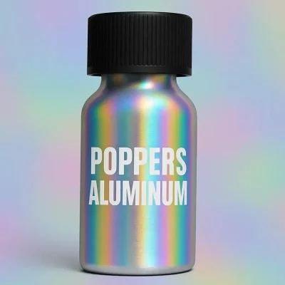 Poppers avec flacon en aluminium