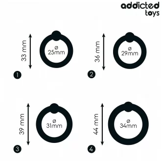 4 cockring avec billes