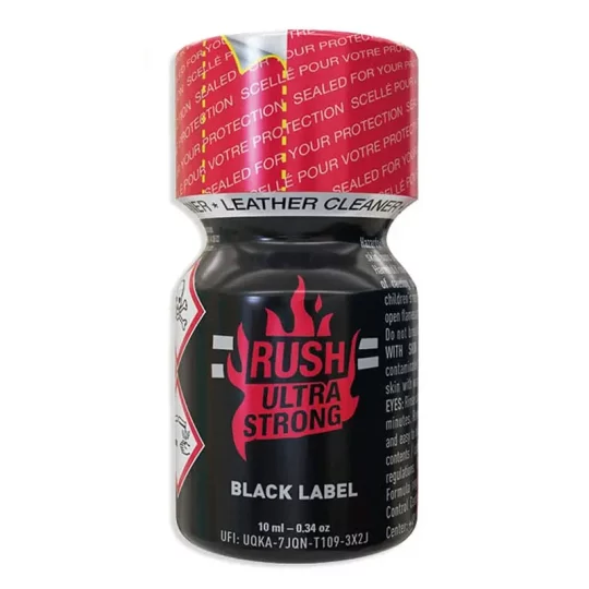 poppers rush ultra strong black label 10 ml