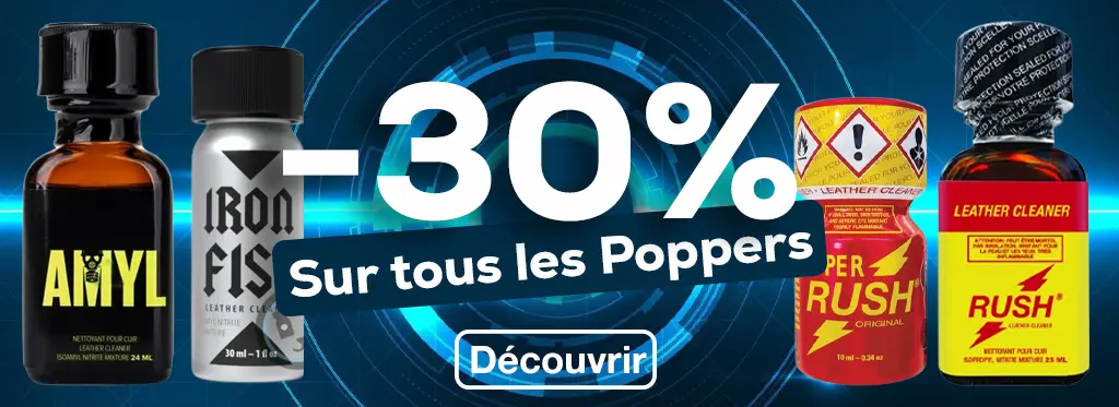 -30% sur tous le poppers