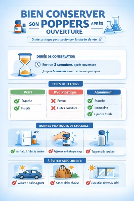 que faire de son poppers après ouverture