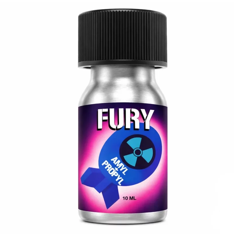 flacon en aluminium de poppers fury amyl et propyl