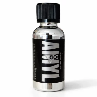 Flacon Amyl Spécial Édition 30 ml en verre chromé effet miroir avec ouverture small.