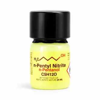 Poppers Pentyl Nitrite 24 ml flacon jaune formule n-Pentyl Nitrite C5H12O