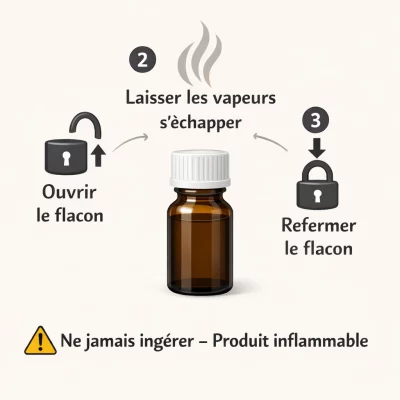 Infographie expliquant comment prendre du poppers en toute sécurité