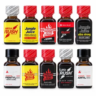 pack de 10 flacons de poppers 24ml