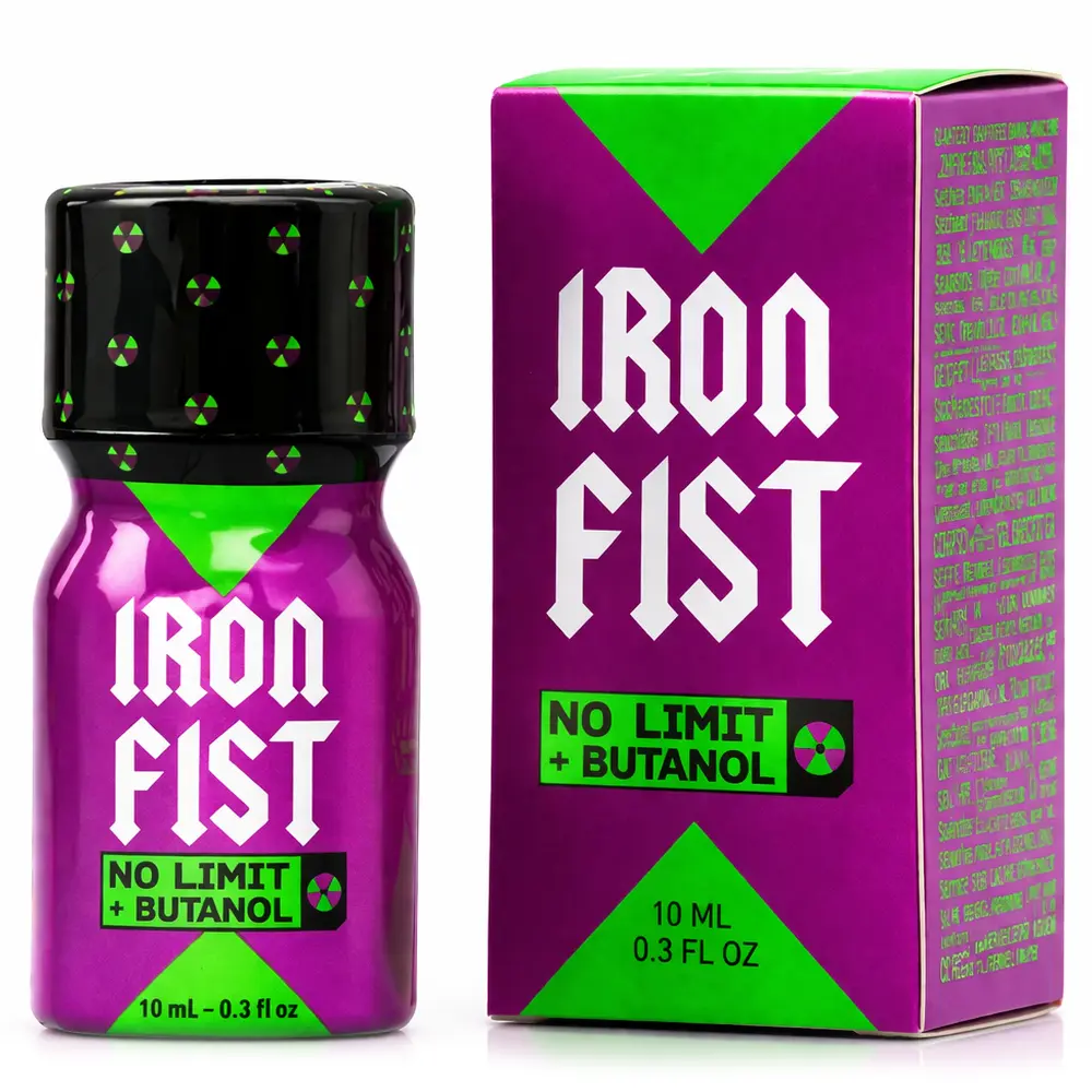 flacon de poppers iron fist nolimlit en alu format de poche