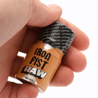 flacon mini de poppers iron fist raw 10 ml en alu