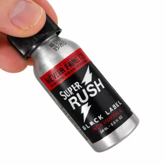 flacon rush en alu super rush black label avec son nitrite d'amyl