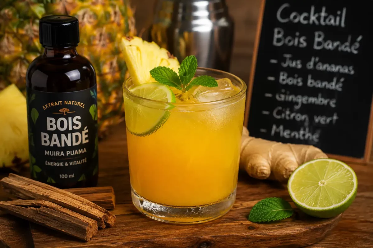 effet d'un cocktail de bois bandé