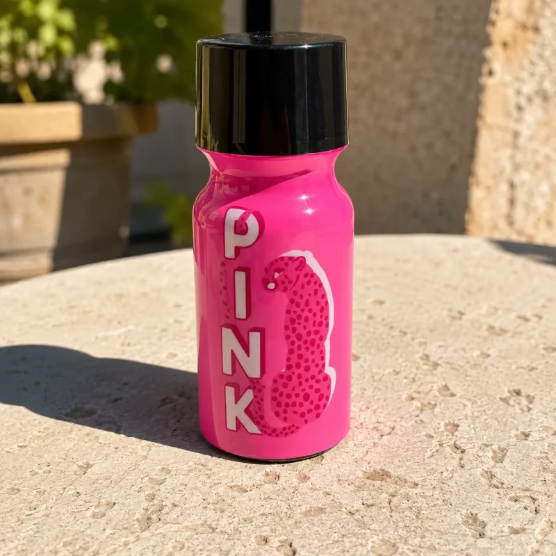 flacon de poppers au soleil