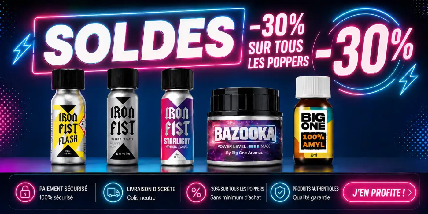 soldes ete 2026 de la boutique de poppers