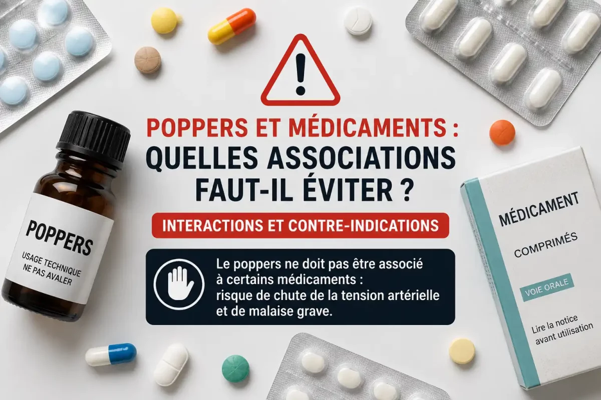 poppers et medicaments attention aux dangers et aux risques