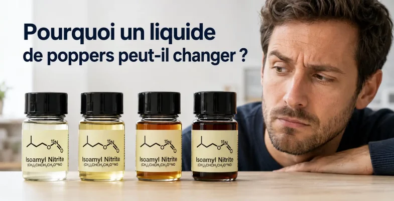 pourquoi la couleur d'un poppers peut elle changer