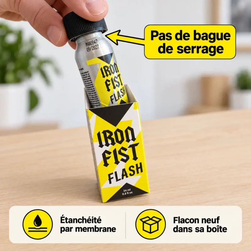 comment savoir si son poppers iron fist est neuf
