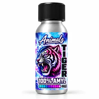 Poppers Animals Tiger 25 ml 100% Amyl Max – grand flacon aluminium fabriqué en France
